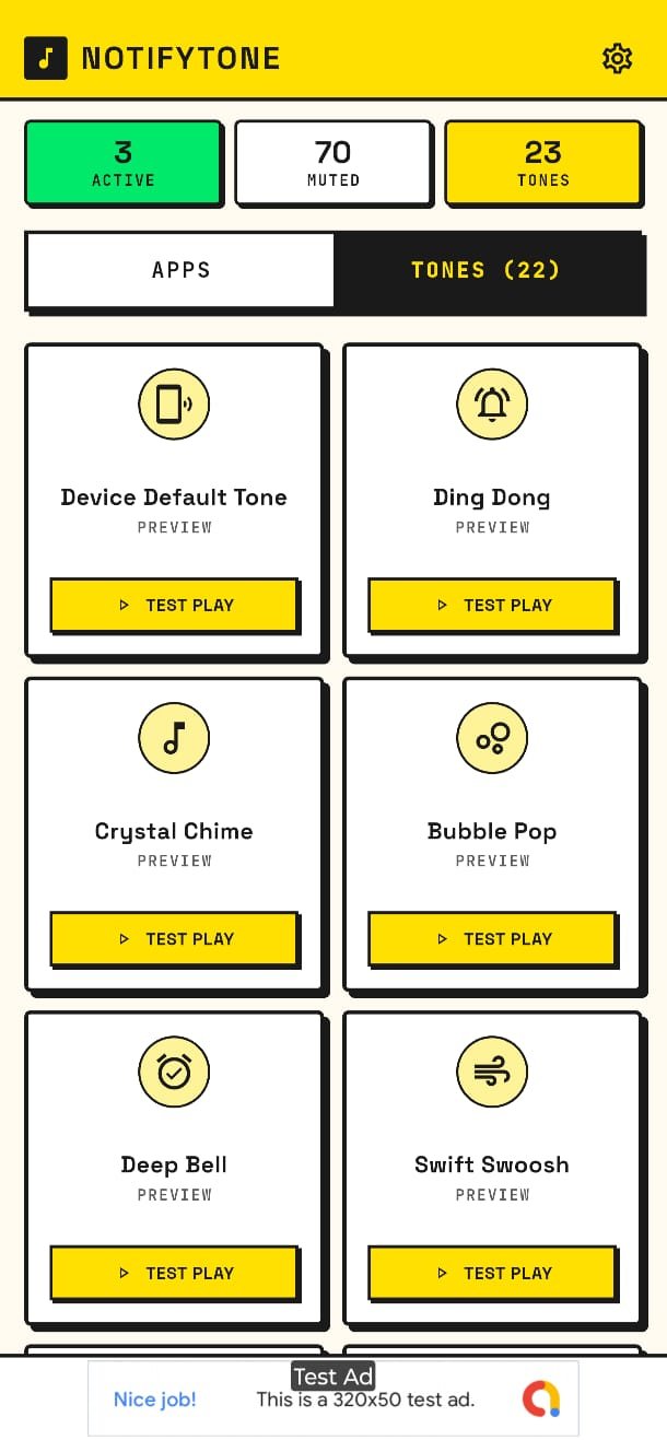 Tone Picker Screen